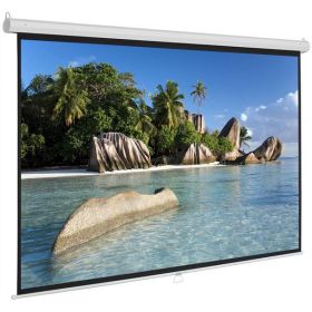 84 Inch 16:9 Manual Pull Down Projector Projection Screen Home Theater Movie