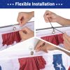 1.5X3ftAmerican Pleated Fan Flag 6PCS