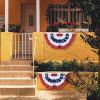 1.5X3ftAmerican Pleated Fan Flag 2pcs