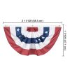 1.5X3ftAmerican Pleated Fan Flag 2pcs