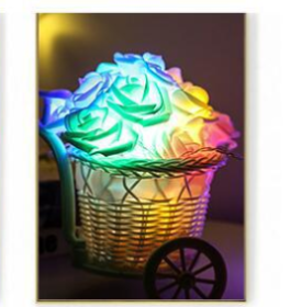 LED Rose Flower Lights (Option: Colorful-USB-1.5m)