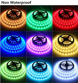 LED Light Strips Highlight 60 Light Beads Epoxy Waterproof Soft Strips (Option: IP65 green-10m)